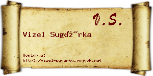 Vizel Sugárka névjegykártya